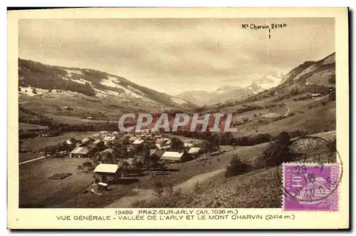 Cartes postales Praz Sur Arly Vue Generale Vallee De L Arly Et Le Mont Charvin