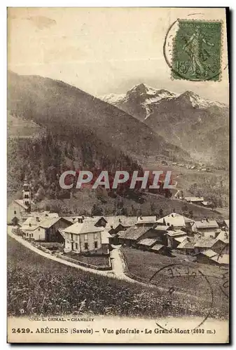 Cartes postales Areches Vue Generale Le Grand Mont