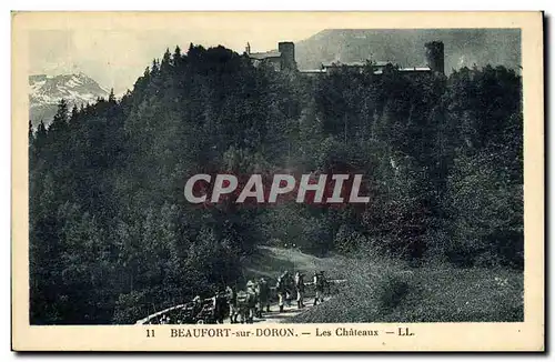 Cartes postales Beaufort sur Doron Les Chateaux Chasseurs alpins Militaria