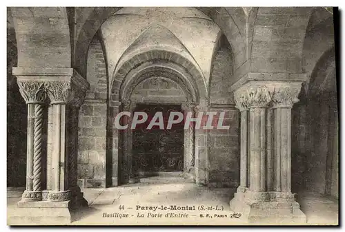 Cartes postales Paray le Monial Basilique La Porte d Entree