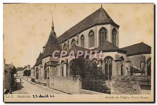 Ansichtskarte AK Mamers Abside de L Eglise Notre Dame