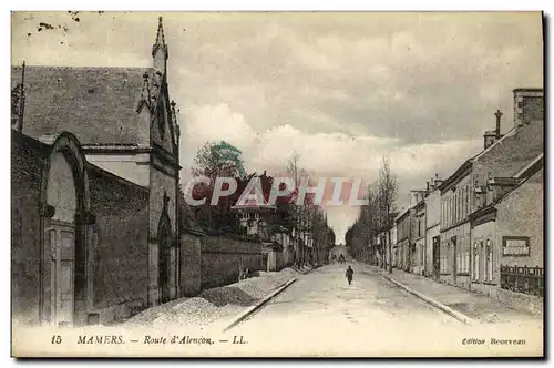 Cartes postales Mamers Route d Alencon