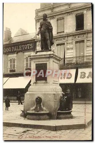 Cartes postales La Fleche Statue Henri IV