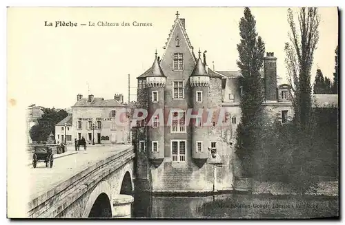 Cartes postales La Fleche Le Chateau des Carmes