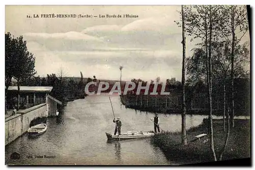 Cartes postales La Ferte Bernard Les Bords de L Huisne Barque