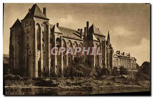 Ansichtskarte AK Les Saints de Solesmes Vue du Pont Sur la Sarthe