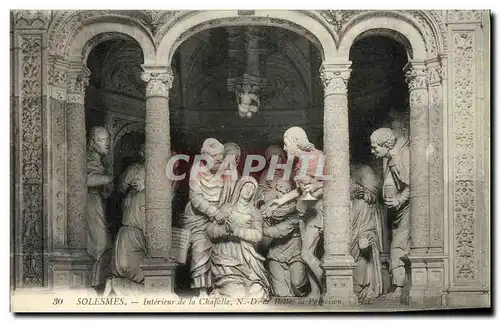 Cartes postales Abbaye de Solesmes Interieur de la Chapelle ND la Belle La Pamoison