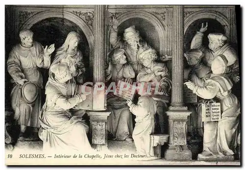 Ansichtskarte AK Solesmes Interieur de la Chapelle Jesus Chez les Docteurs