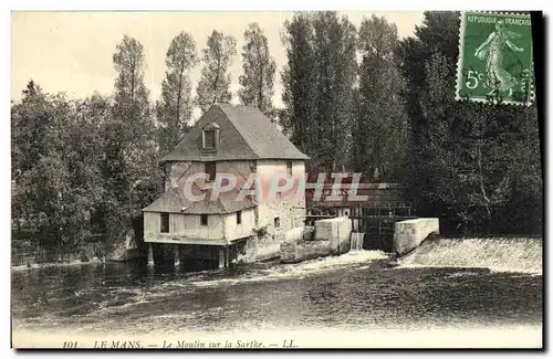 Cartes postales Le Mans Le moulin sur la Sarthe