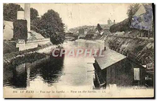 Cartes postales Le Mans Vue Sur la Sarthe Lavoir