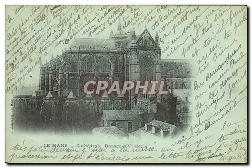 Cartes postales Le Mans Cathedrale Rosace