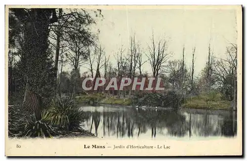 Ansichtskarte AK Le Mans Jardin d Horticulture Le lac