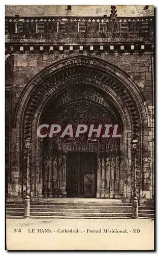 Cartes postales Le Mans Cathedrale Portail Meridional