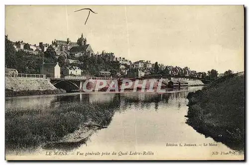 Ansichtskarte AK Le Mans Vue Generale Prise du Quai Ledru Rolin