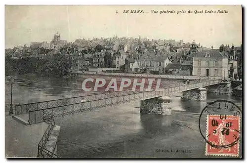 Cartes postales Le Mans Vue Generale Prise du Quai Ledru Rollin