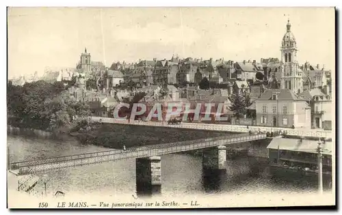 Cartes postales Le Mans Vue Panoramique Sur la Sarthe