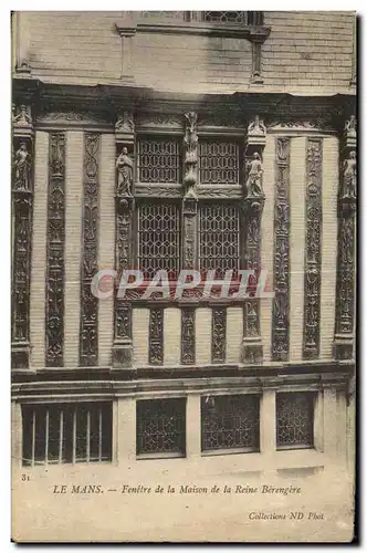 Cartes postales Le Mans Fenetre de la Maison de la Reine Berengere