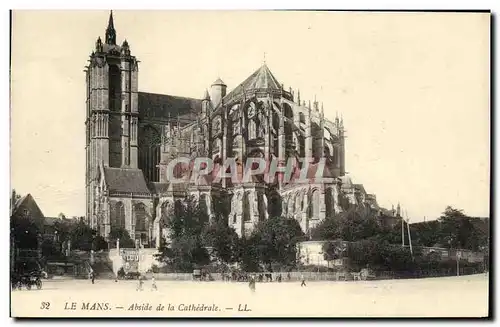 Cartes postales Le Mans Abside de la Cathedrale