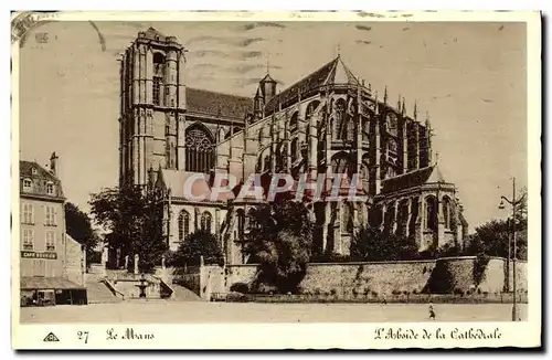 Cartes postales Le Mans Abside de la cathedrale