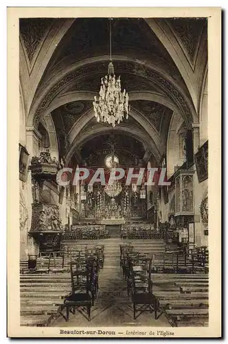 Ansichtskarte AK Beaufort Sur Doron Interieur de L Eglise