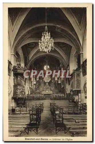 Cartes postales Beaufort Sur Doron Interieur de L Eglise