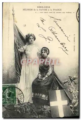 Cartes postales Reunion de la Savoie a La France Folklore 1860 1910
