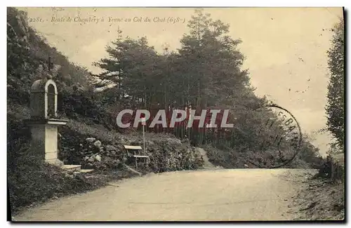 Ansichtskarte AK Route de Chambery a Yenne au col du Chat