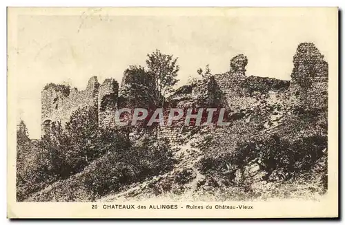 Ansichtskarte AK Chateaux des Allinges Ruines du Chateau Vieux