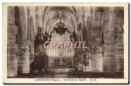 Cartes postales Lamarche Interieur de L Eglise