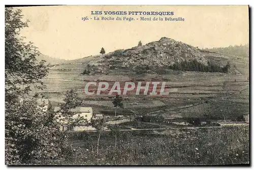 Cartes postales Les Vosges Pittoresques La Roche du Page Mont de La Beheuille