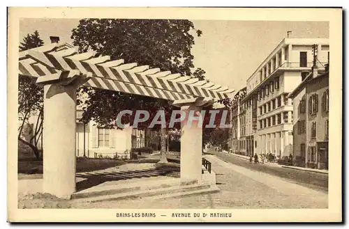 Cartes postales Bains Les Bains Avenue Du Dr Mathieu