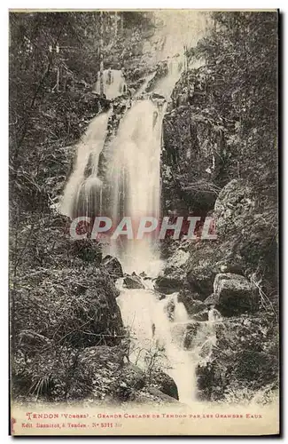 Cartes postales Tendon Grande cascade par les grandes eaux