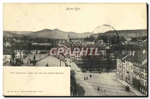 Cartes postales Saint Die Vue Generale Prise De L Eglise Saint Martin