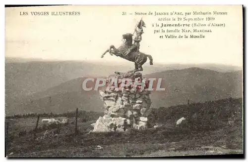 Cartes postales Vosges Illustrees statue de Jeanne d arc Mathurin Moreau