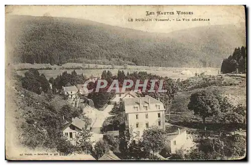 Cartes postales Les Hautes Vosges Le Rudlin La Vue Generale