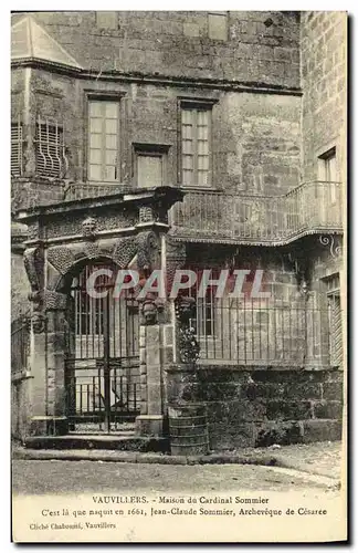 Cartes postales Vauvillers Maison du Cardinal Sommier