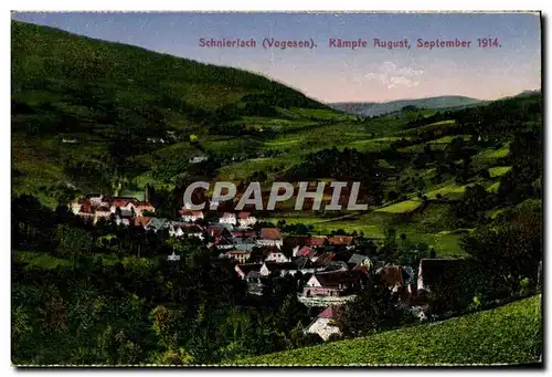 Cartes postales Schnierlach Kampte August September 1914