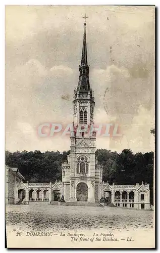 Cartes postales Domremy La Basilique La Facade