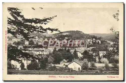 Cartes postales Epinal Vue sur les Villas