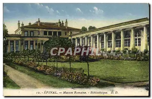 Cartes postales Epinal Maison Romaine Bibliotheque