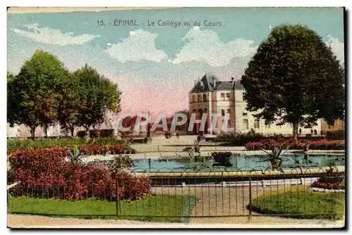 Cartes postales Epinal Le College Vu du Cours