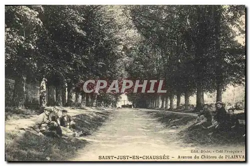 Cartes postales Saint Just En Chaussee Avenue du chateau de Plainval