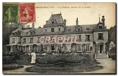 Cartes postales Saint Eloi Le chateau Facade sur le Jardin