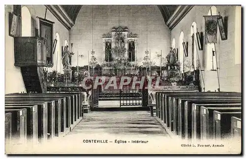 Ansichtskarte AK Conteville L Eglise Interieur