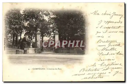 Cartes postales Compiegne L entree du Parc