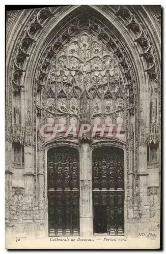 Cartes postales Beauvais Cathedrale de Portail Nord