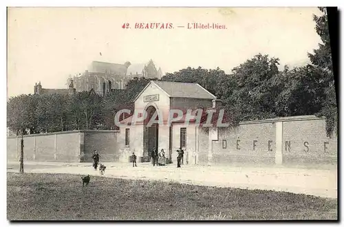 Cartes postales Beauvais L Hotel Dieu Hopital