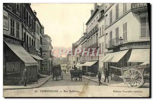 Cartes postales Compiegne Rue Solferino Comptoir Solferino