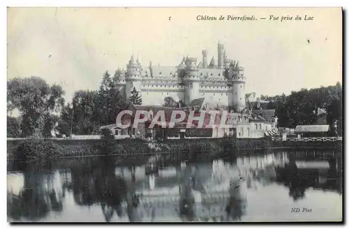 Ansichtskarte AK Pierrefonds du Chateau Vue Prise du Lac