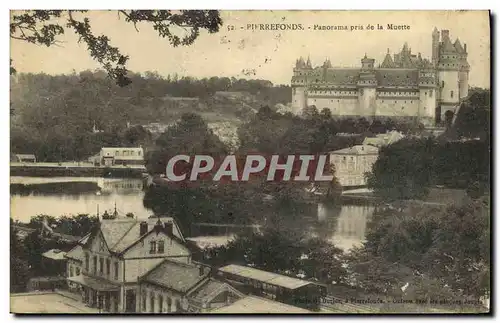 Cartes postales Pierrefonds Panorama pris de la Muette Gare